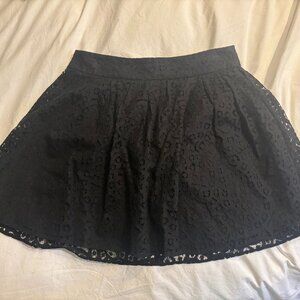 Black Lace Mini Skirt